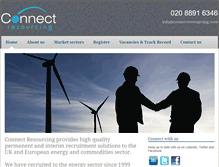 Tablet Screenshot of connectresourcing.com
